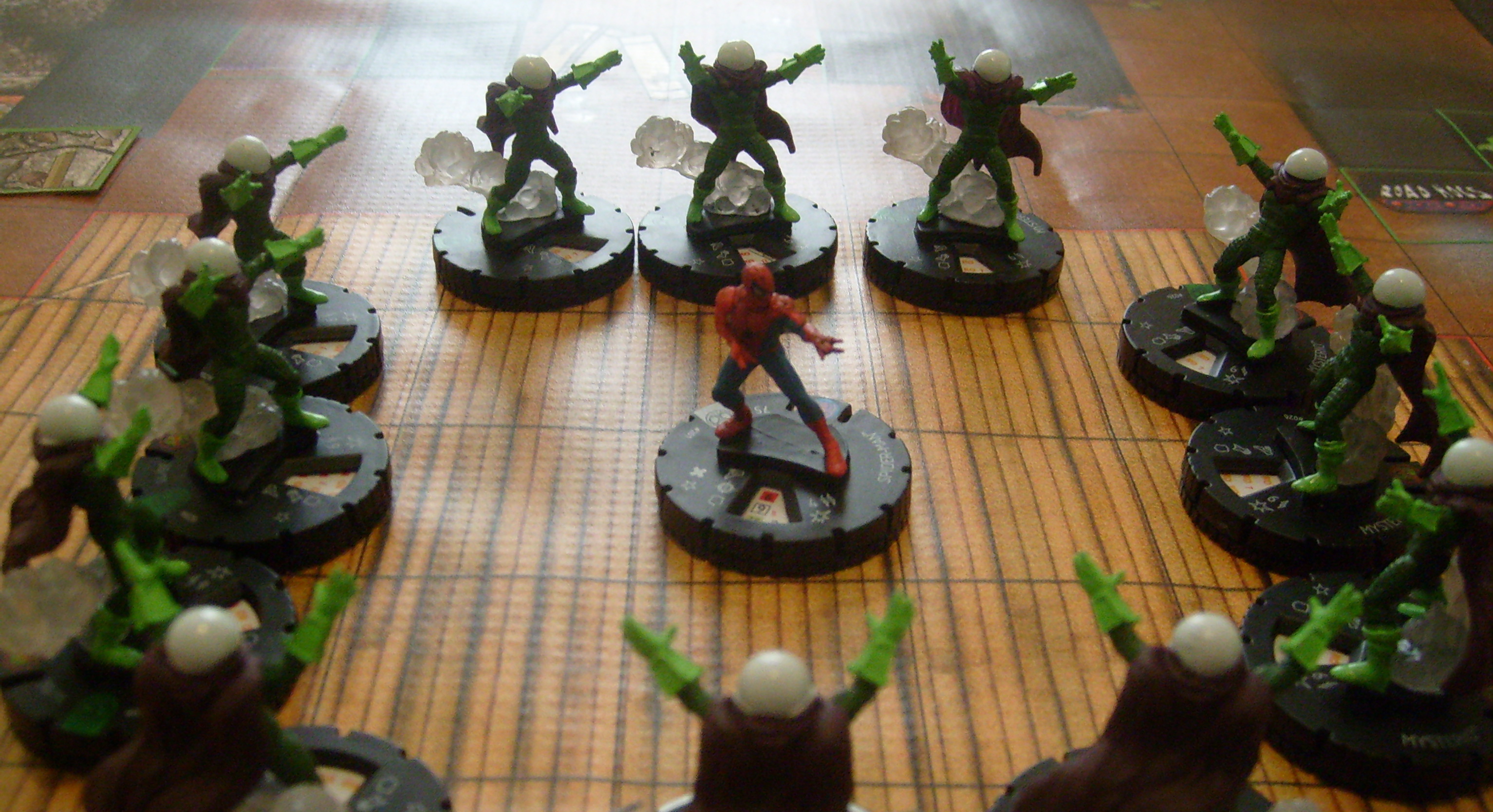 This will never, ever occur in an actual game of HeroClix