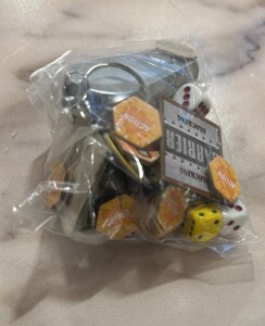 Dice and tokens baggie
